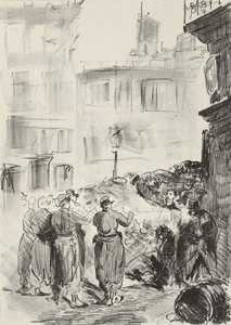 The Barricade by Édouard Manet