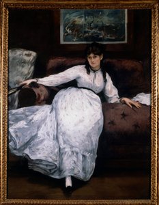 The Rest (Portrait of the Woman Painter Berthe Morisot on a Couch) by Édouard Manet