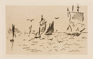 The Sea, plate 7 from The River by Édouard Manet
