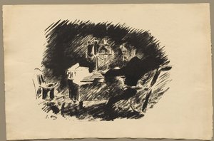 Under the Lamp by Édouard Manet