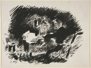 Under the Lamp, first illustration of Mallarmé