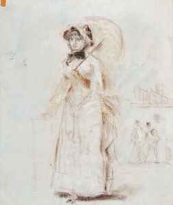 Woman Walking with Open Umbrella, 1880 by Édouard Manet