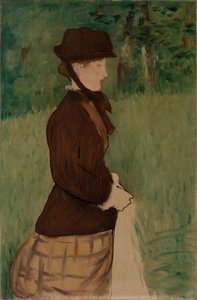 Young Woman in a Garden by Édouard Manet