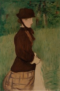 Young Woman in a Garden by Édouard Manet