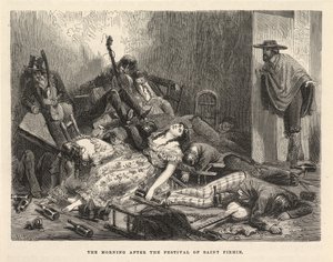 The Morning After the Saint Firmin Festival, New York 1875 by Edouard Riou