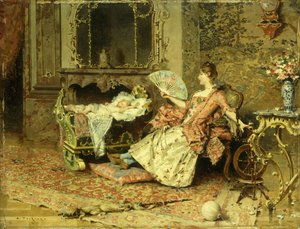 Watching the Baby by Edouard Toudouze