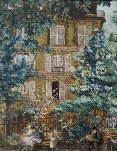 Facade of the house on the square by Edouard Vuillard