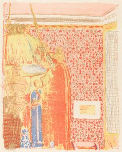Interior with Pink Wallpaper III by Edouard Vuillard