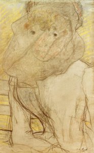 Young Woman with Violet