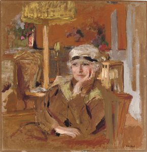 Lucy Hessel in a Black Velvet Ribbon by Edouard Vuillard