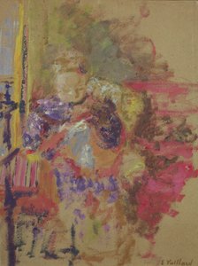 Madame Vuillard Sewing, c.1905