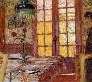 Madame Vuillard in the Dining Room, Vaucresson by Edouard Vuillard