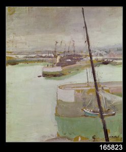 The Port of Honfleur by Edouard Vuillard