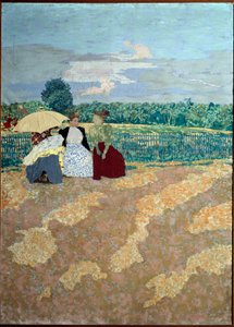 The Public Gardens: The Conversation (detail) by Edouard Vuillard