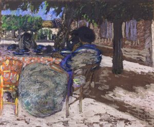 Under the Red Pavilion Trees, 1905-07 by Edouard Vuillard