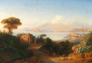 View from the Island of Procida in the Gulf of Naples