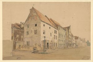 Street in Thorn with the Birthplace of Nicolaus Copernicus