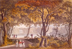 Töplitz. The Castle Garden by Eduard Gurk