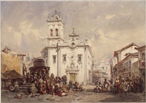 Church of St. Rita, Rio de Janeiro by Eduard Hildebrandt