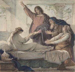 The Raising of the Daughter of Jairus by Eduard Julius Friedrich Bendemann