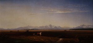 Ploughing in Bavaria by Eduard Schleich