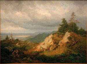 On the High Kampe with View to Chiemsee