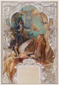 Magician (Design for a Mural in the Varieté Ronacher, Vienna) by Eduard Veith