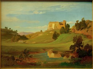 E. W. Pose, Italian Landscape with Wide Valley