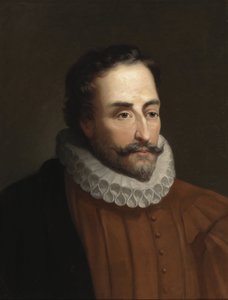 Portrait of Miguel de Cervantes, poet and playwright by Eduardo Balaca y Canseco