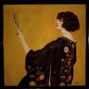 Woman in Profile with Kimono by Eduardo Chicharro y Agüera