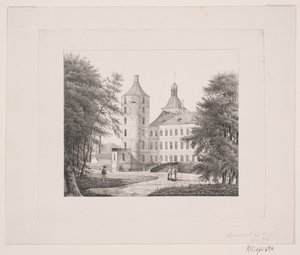 Vallø Seen from the Garden by Edvard Fortling