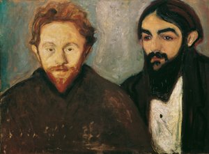 The Painter Paul Herrmann and the Doctor Paul Contard by Edvard Munch