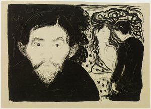 Jealousy (small) by Edvard Munch