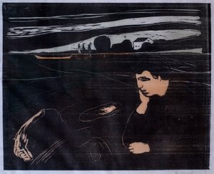 Evening (Melancholy III) by Edvard Munch