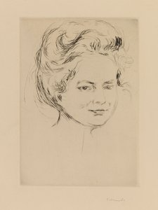 Head of a Girl by Edvard Munch