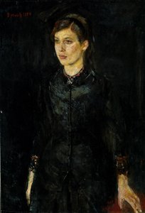 Inger Munch in Black by Edvard Munch