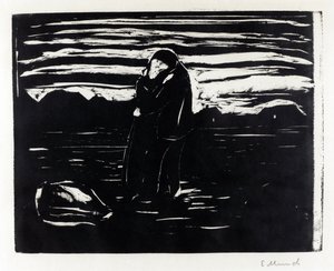 Kiss in the Field by Edvard Munch