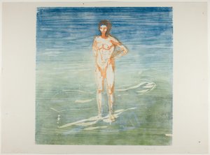 Man Bathing by Edvard Munch