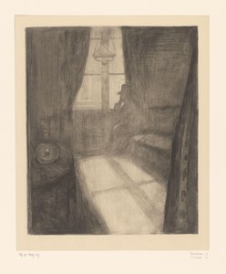 Man in an Interior Sitting by the Window by Edvard Munch