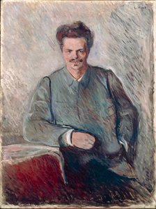 Portrait of Johan August Strindberg by Edvard Munch