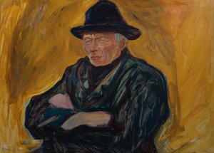 Sailor Against Yellow Background, c.1908 by Edvard Munch