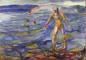 The Bather (1918) by Edvard Munch