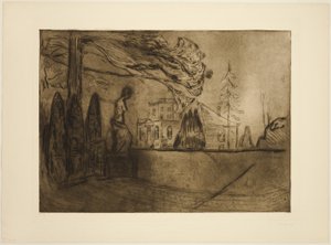 The Garden at Night by Edvard Munch