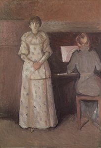 The Two Sisters, Ragnhild and Dagny Juel by Edvard Munch