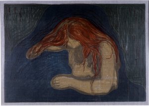 The Vampire by Edvard Munch