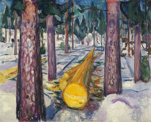 The Yellow Log by Edvard Munch