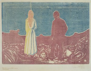 Two People, 1899 (The Lonely Ones) by Edvard Munch