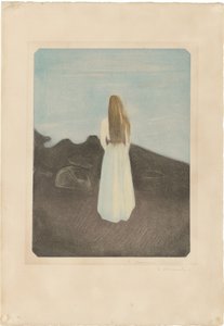 Young Woman on the Beach by Edvard Munch