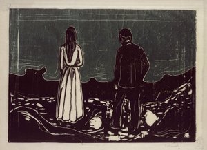 Two People (The Lonely Ones) by Edvard Munch