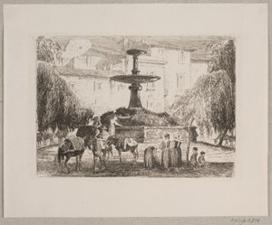 Market Square in Sulmona by Edvard Petersen